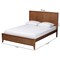 Baxton Studio Carver Classic Transitional Ash Walnut Finished Wood King Size Platform Bed 236-12772-ZORO - alternate 9